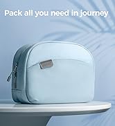 pack all Travel Toiletry Bag, Multi-Compartment Cosmetic Bag, Water-Resistant Makeup Bag for Toil...