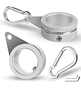 Anovo Flag Pole Rings, Flagpole Rings Aluminum Alloy 360° Rotating Anti Wrap Flag Mounting Spinni...