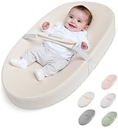 COMOMY Baby Changing Pad with Wipeable &amp; Waterproof PU Cover, Contoured Diaper Changing Pad for D...