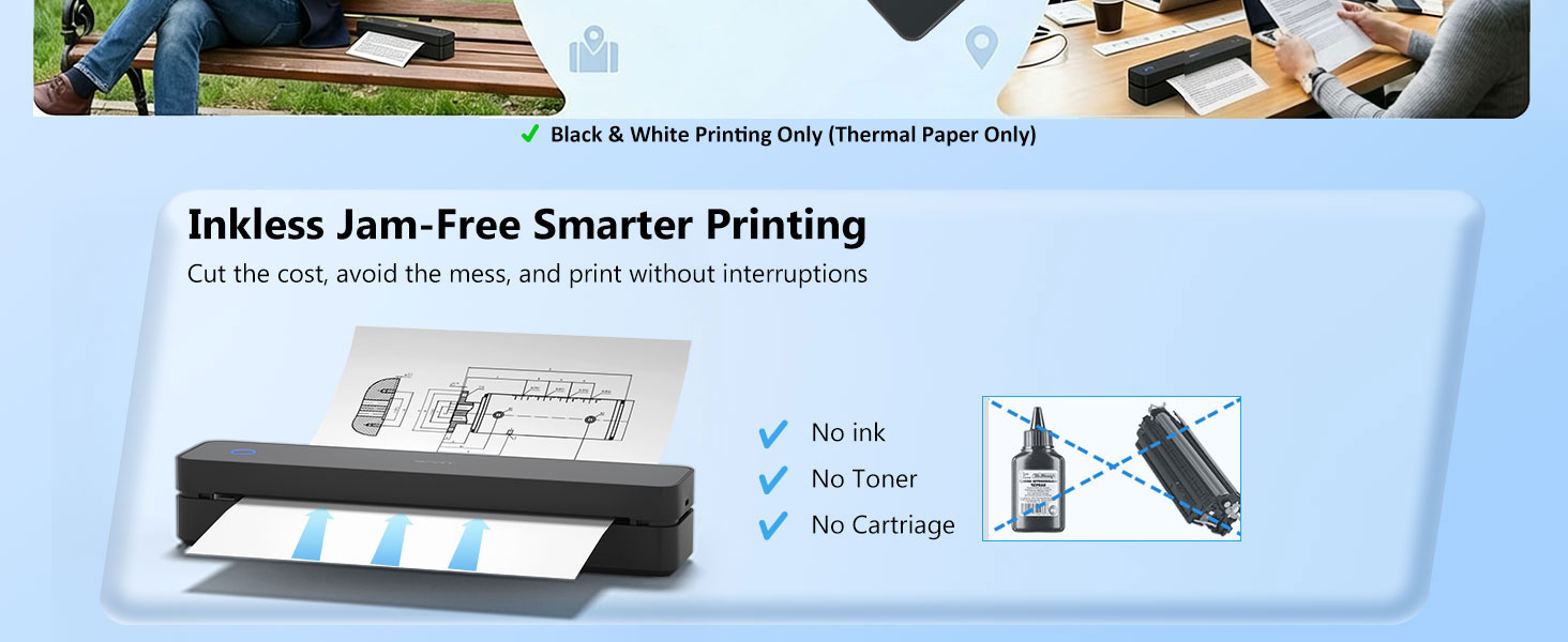 Inkless Portable Printer 