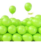 PartyWoo Green Balloons, 120 pcs 5 Inch Lime Green Balloons, Lime Balloons for Balloon Garland Ba...