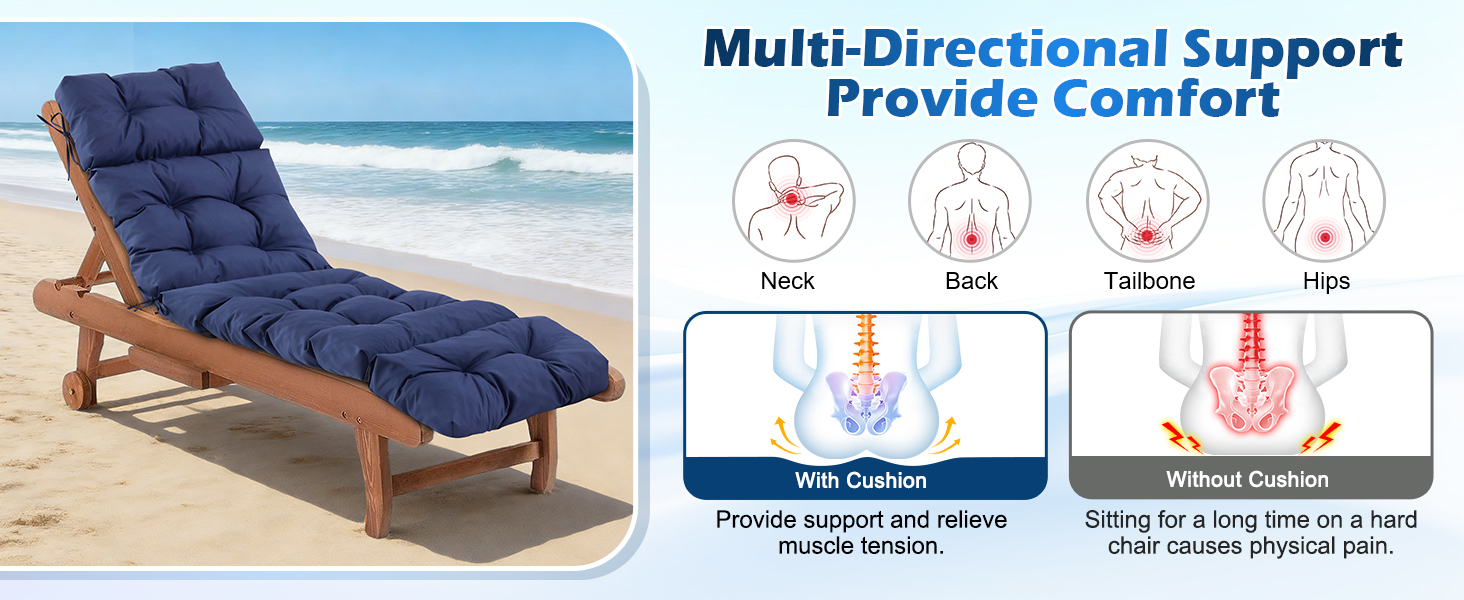 outdoor chaise lounge cushion