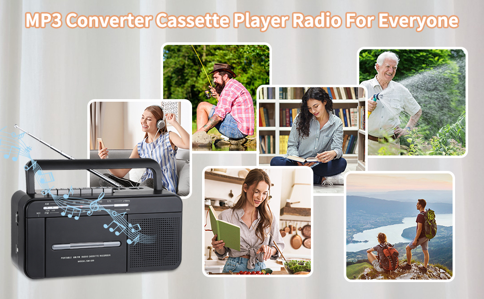 portable cassette recorder