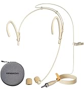 Microphone Headset Discreet Headworn Earset Over Ear Hanging Mic Compatible with Sennheiser Wirel...