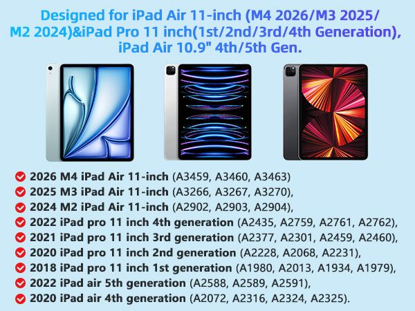 iPad air 11 inch case with keyboard
