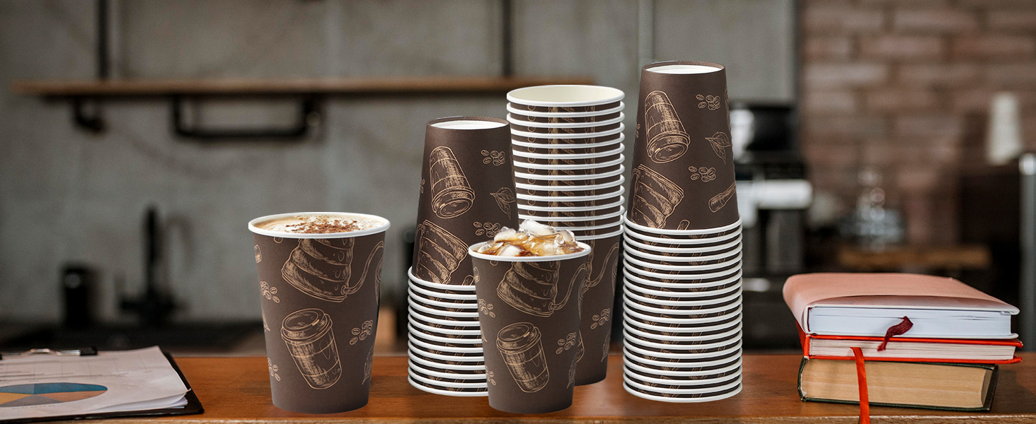 12oz coffee cups hot/cold cups 12 oz hot disposable cups 12 oz water cups disposable paper cups