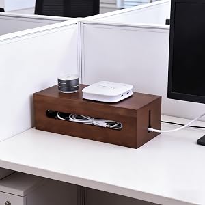 wifi router box hider, small cable management box, cord box,