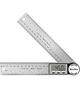 Digital Angle Finder Protractor, DEGLASERS Digital Protractor 7inch/200mm Stainless Steel Angle M...