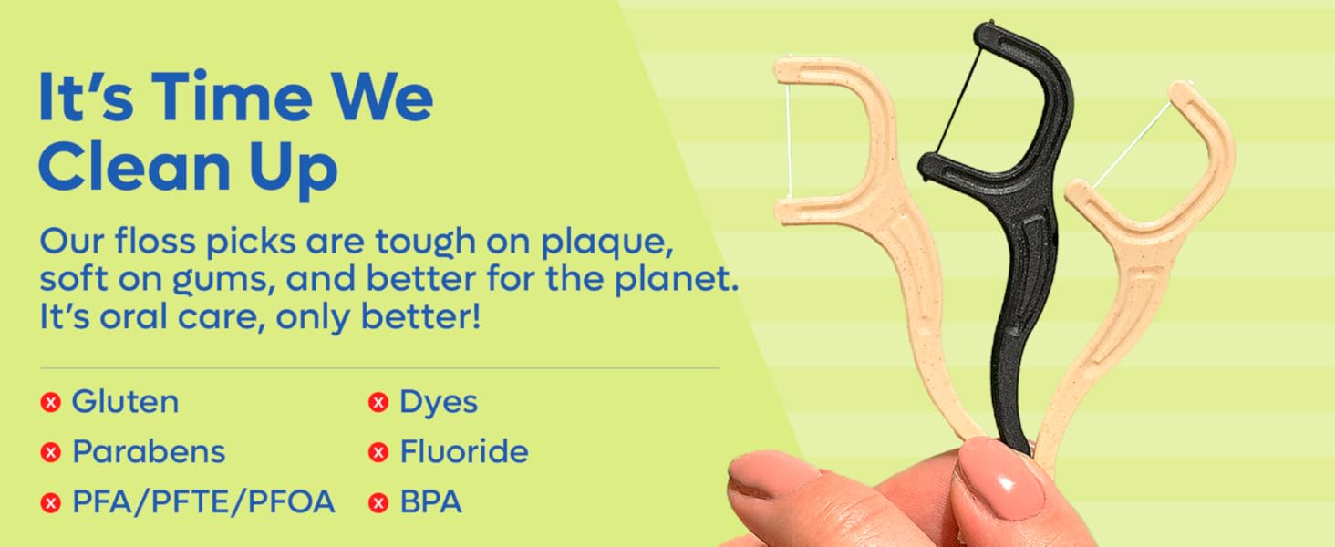 Gluten-free floss picks! Tested by dentists, dental hygienists more. How?