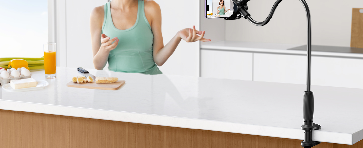 Lamicall Gooseneck Phone iphone Holder Bed mount headbroad