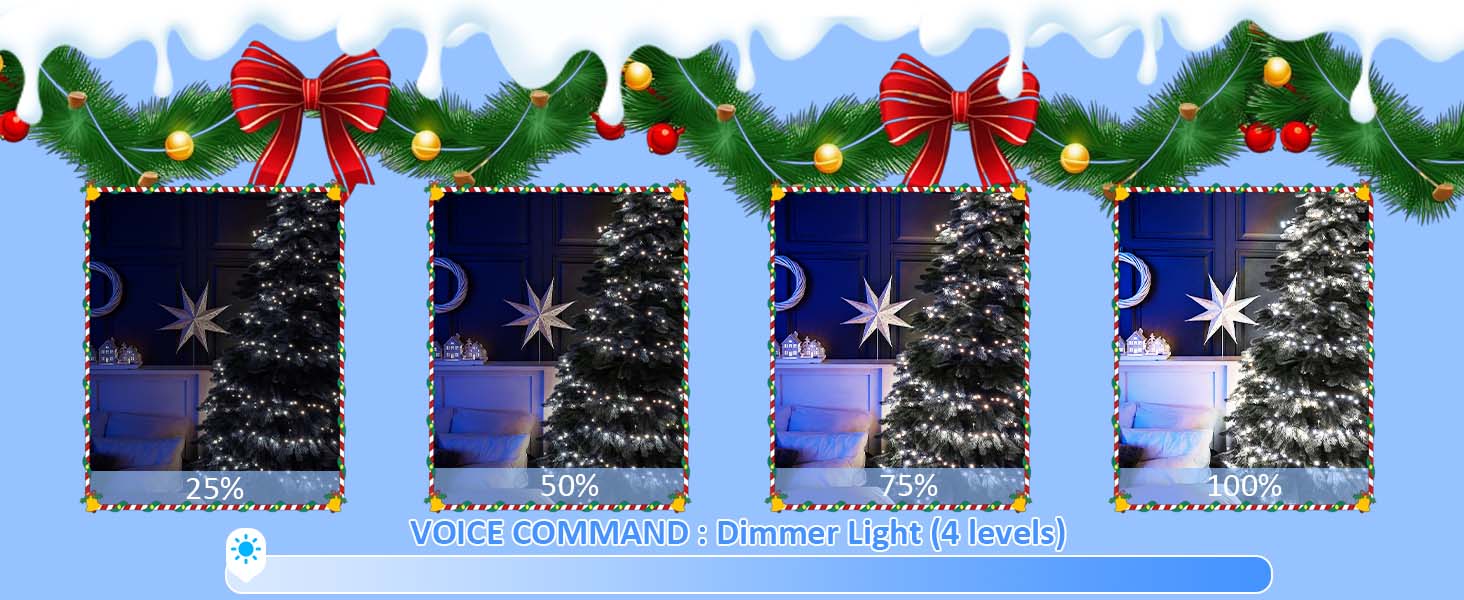 voice controlled christmas lights
