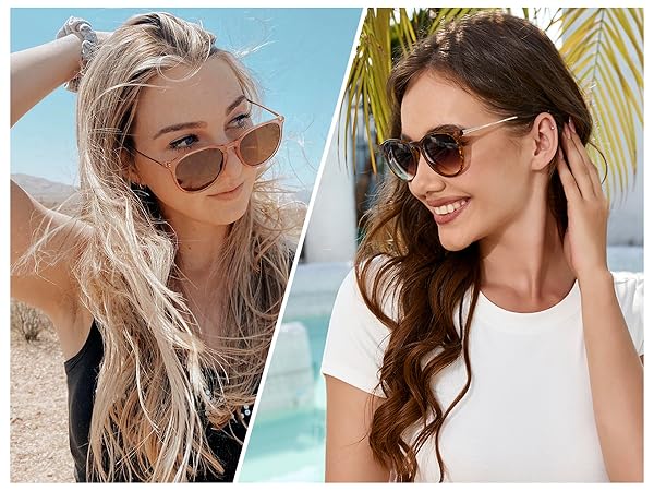 deals for polarized sunglasses women SUNGAIT vintage round style