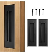 HBL' 2 Pack | 5.9 Inch Pocket Door Pull Handles, 304 Stainless Steel Sliding Barn Door Handle, Re...