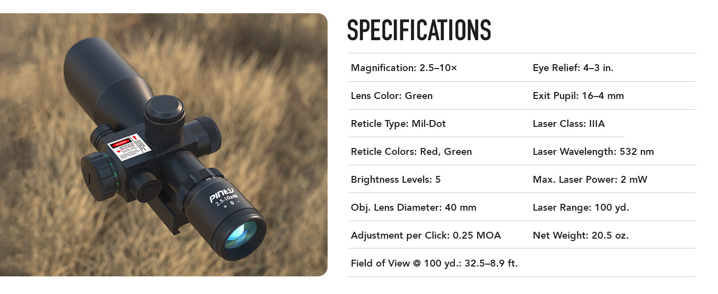 SPECIFICATIONS