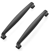 Ravinte 30 Pack Solid 5 Inch Cabinet Handles Matte Black Pulls for Kitchen Drawers and Cabinets -...