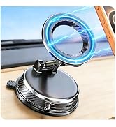Fclvd Magnetic Car Phone Holder, 360°Adjustable Vacuum Dashboard and Windshield Mount Magsafe Cel...