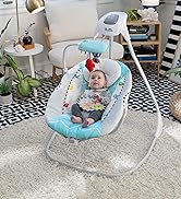 Baby Einstein Ocean Explorers Musical Compact, Lightweight Baby Swing