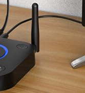 1Mii B06TX Bluetooth 5.3 Transmitter for TV to Wireless Headphone/Speaker, Bluetooth Adapter for ...
