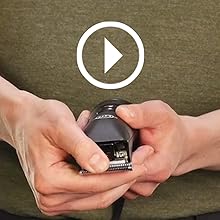 showing how to change blades