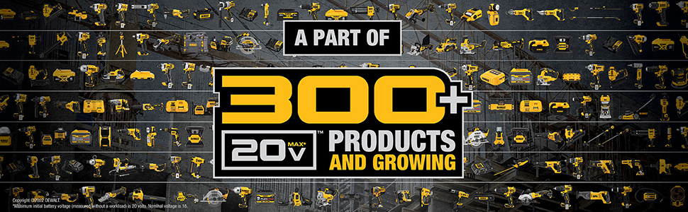 dewalt 300+ products and growing
