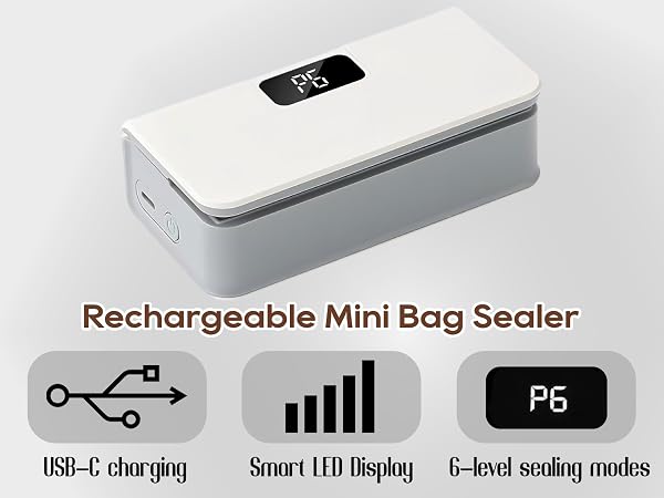 Rechargeable mini bag sealer
