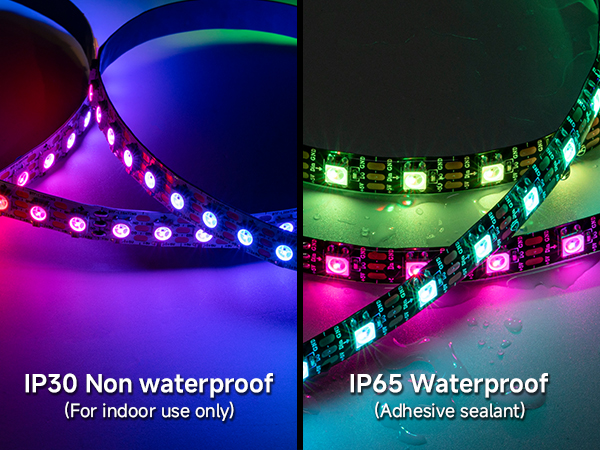 16.4FT 60Pixels/m 300Pixels Flexible Dream Color IP30 for Bedroom DIY Projects DC5V