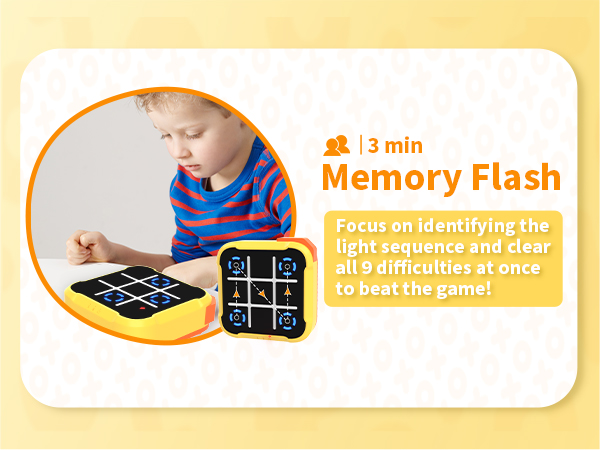 Hynuwa Memory Flash Game Electric Learing Toy Family Travel Game Portable Game Compact Game Mobile