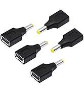 SinLoon USB to DC Adapter USB 2.0 A Female to DC 5.5x2.5mm DC Male Connector Charge Barrel Jack P...
