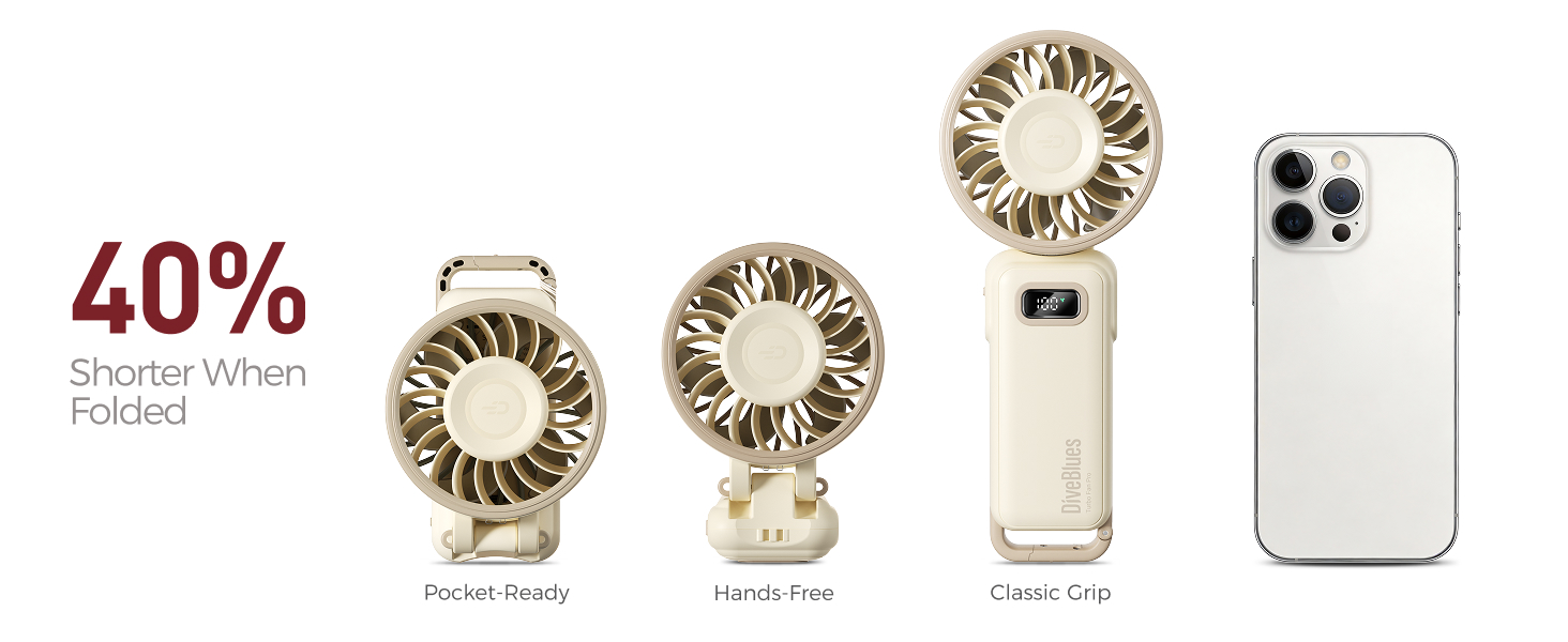 3-in-1 hands free versatile fan