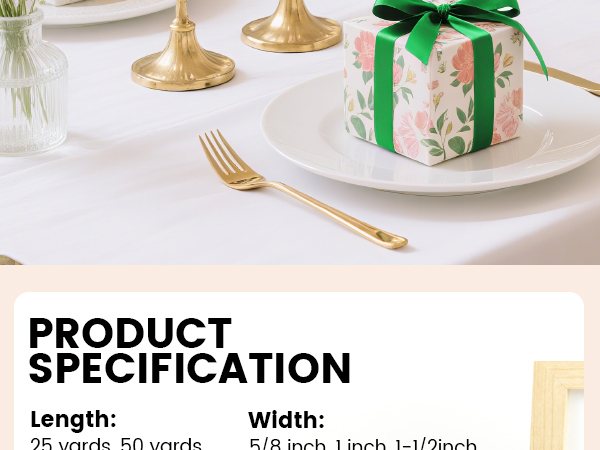 DOUBLE FACED RIBBON