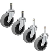 Replacement Casters Compatible with Rubbermaid WaveBrake Mop Bucket: 3 Inch Set of 4 Heavy Duty T...