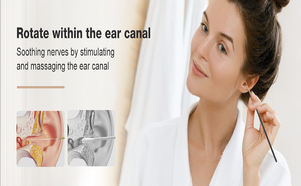 Inserted into the ear canal, it provides a soothing and stress-relieving effect