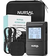 NURSAL Tens Unit Muscle Stimulator, 4 in 1 TENS EMS Machine with 25 Modes Include DIY, 40 Intensi...