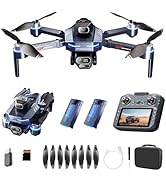 Mini Drone with HD Camera, 12.5cm LCD Screen Remote Controller, Professional Brushless Motor Dron...