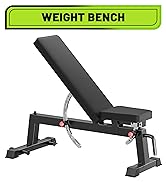 HANDBODE Adjustable Weight Bench Set with Dumbbell Set, 1300 LBS Capacity Home Gym Bench for Weig...