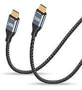 Duttek 240W USB C Charge Cable 3FT/1M, PD 3.1 USB C to USB C Cable, USB C Male to Male Nylon Brai...