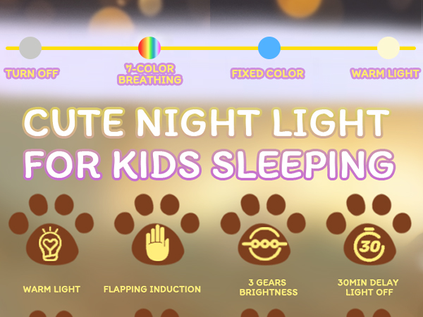 cute nightlight night light toddler lamp for kids silicone lamp night light for baby