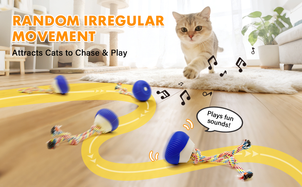 ADKS Interactive Spinning Pet Toy for Cats and Dogs