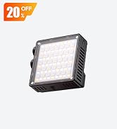 ULANZI LE20 RGB Video Light, 20W Pocket Camera Light, 2500-9000K CRI 95+ 20 Scene 360° Full Color...