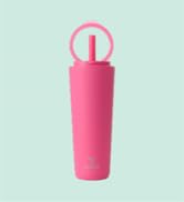 REDUCE Halo Stainless Steel Vacuum Insulated Tumbler - Spill Proof Travel Mug with Flip Handle Li...