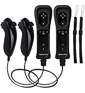 Motion Plus Wii Controllers 2Packs with Nunchucks, Wii Remote Controllers Compatible for wii and ...