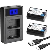 GKUGEYGO NP-W235 Battery and Charger, 2-Pack Replacement Battery Compatible with Fujifilm X-T5 X-...
