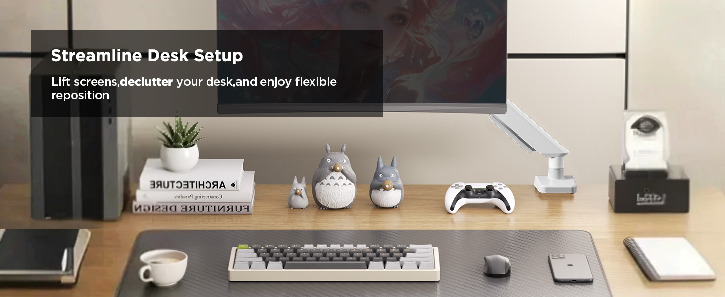 streamline desk setup