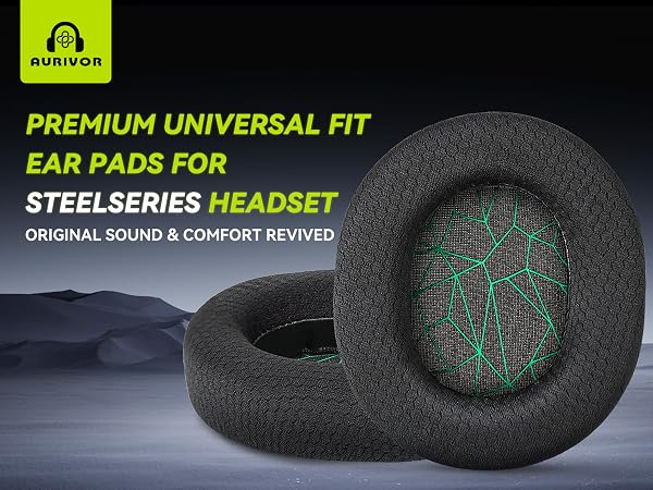 PREMIUM UNIVERSAL FIT EAR PADS for SteelSeries Headphones