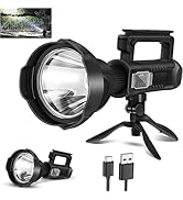Peascat Spotlight Rechargeable High Lumens 200,000L, 4 Modes Super Bright Led Spot Lights Outdoor...