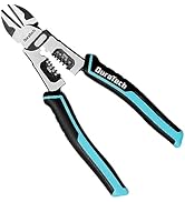 DURATECH 4-in-1 Diagonal Cutting Pliers, 8" Multifunction Heavy Duty Side-Cutting Pliers with Wir...