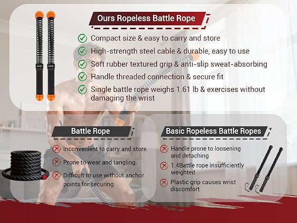 ropeless battle rope