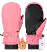 rivmount Kids Winter Ski Snow Cold Weather Gloves Mittens Warm Waterproof Windproof Touchscreen f...