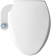 Mayfair Collins Toilet Seat and Bidet Bundle, Slow Close Plastic Toilet Seat with Non-Electric, E...