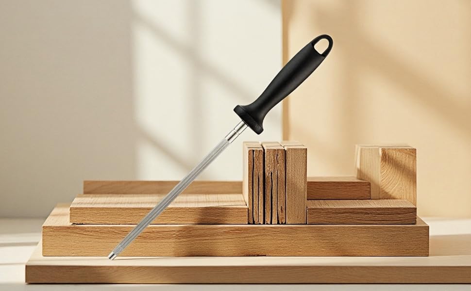 Chefs’ #1 choice! Carbon steel sharpens faster, lasts longer. No more dull knives! 